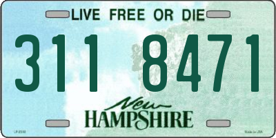 NH license plate 3118471
