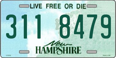 NH license plate 3118479