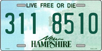 NH license plate 3118510