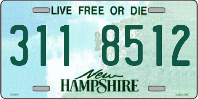 NH license plate 3118512