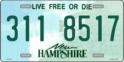 NH license plate 3118517