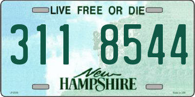 NH license plate 3118544
