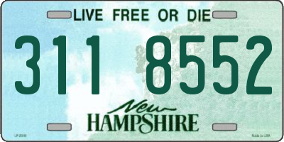 NH license plate 3118552