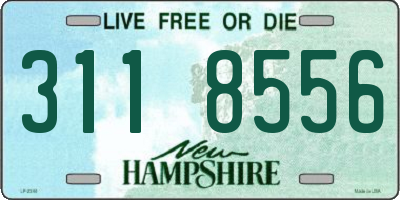 NH license plate 3118556