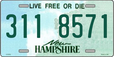 NH license plate 3118571