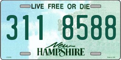 NH license plate 3118588