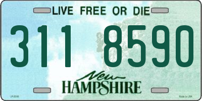 NH license plate 3118590
