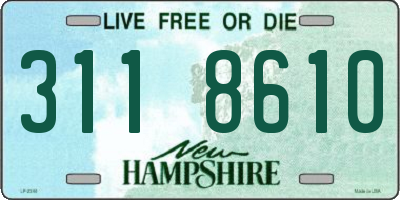 NH license plate 3118610