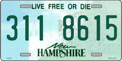 NH license plate 3118615