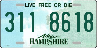 NH license plate 3118618