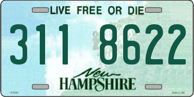 NH license plate 3118622