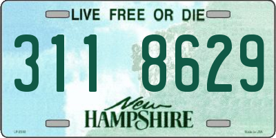 NH license plate 3118629
