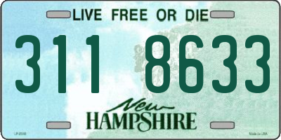 NH license plate 3118633