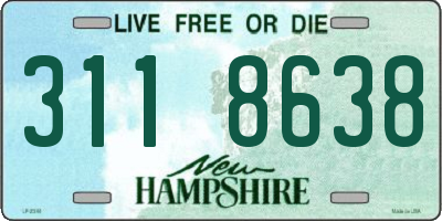 NH license plate 3118638