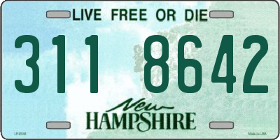 NH license plate 3118642