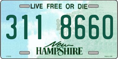 NH license plate 3118660