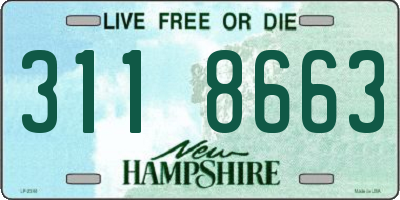 NH license plate 3118663