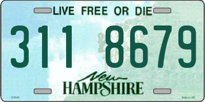 NH license plate 3118679