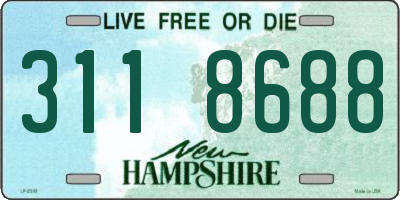NH license plate 3118688
