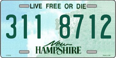 NH license plate 3118712