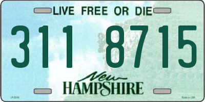 NH license plate 3118715