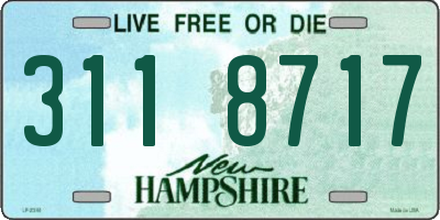 NH license plate 3118717