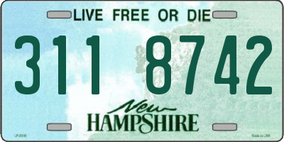 NH license plate 3118742