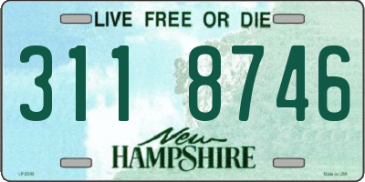 NH license plate 3118746