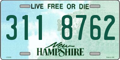 NH license plate 3118762
