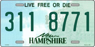 NH license plate 3118771