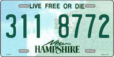 NH license plate 3118772