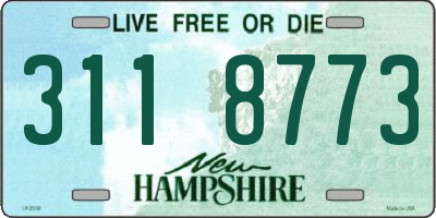NH license plate 3118773