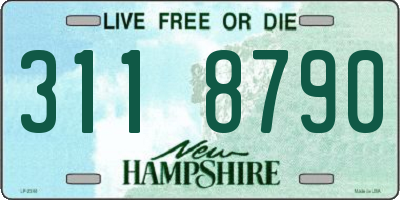 NH license plate 3118790