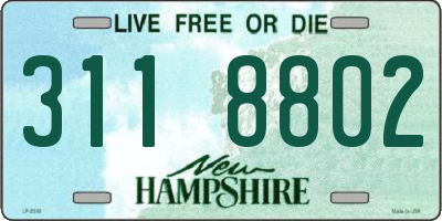 NH license plate 3118802