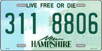 NH license plate 3118806
