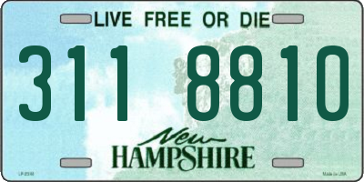 NH license plate 3118810
