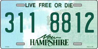 NH license plate 3118812