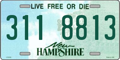 NH license plate 3118813