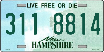 NH license plate 3118814