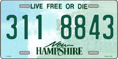 NH license plate 3118843