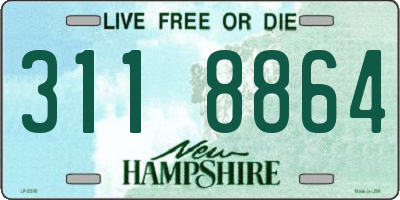 NH license plate 3118864