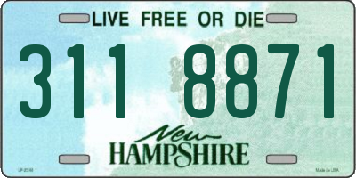 NH license plate 3118871