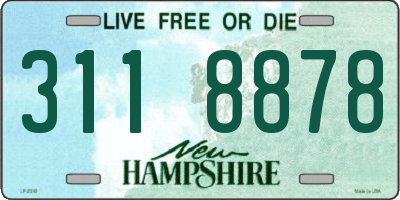 NH license plate 3118878