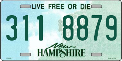 NH license plate 3118879