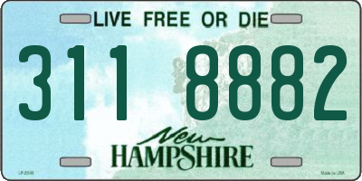 NH license plate 3118882
