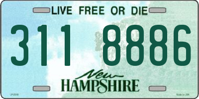 NH license plate 3118886