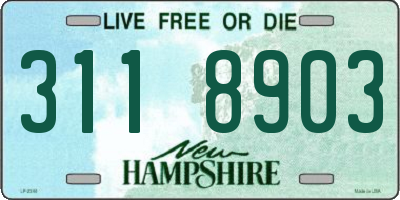 NH license plate 3118903
