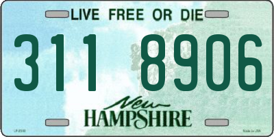 NH license plate 3118906