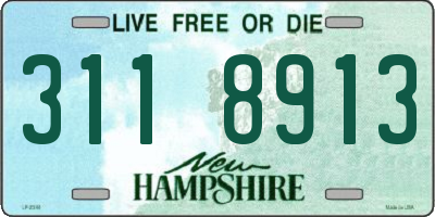 NH license plate 3118913
