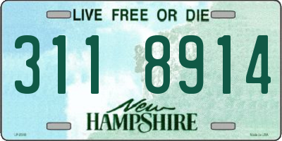 NH license plate 3118914